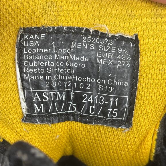 Brahma Kane Boots Mens Size 9.5 Black Leather Steel Toe Safety Work Lace Up - Picture 7 of 9